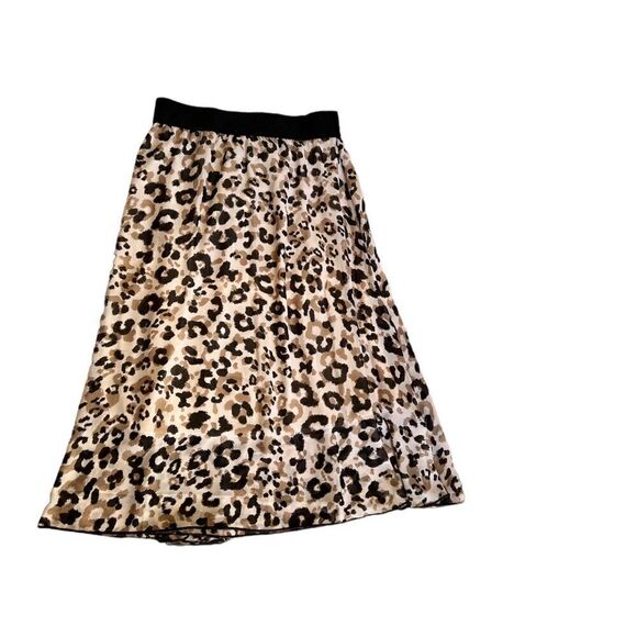 LuLaRoe Skirt Jill Accordion Pleats Leopard Print Size Small - Picture 1 of 5
